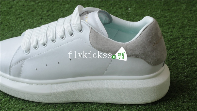 Alexander Mcqueen Sneaker White Grey Suede